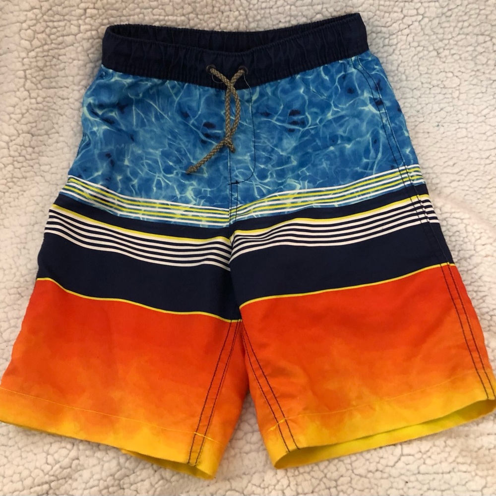 Lands' End Navy Swim Shorts